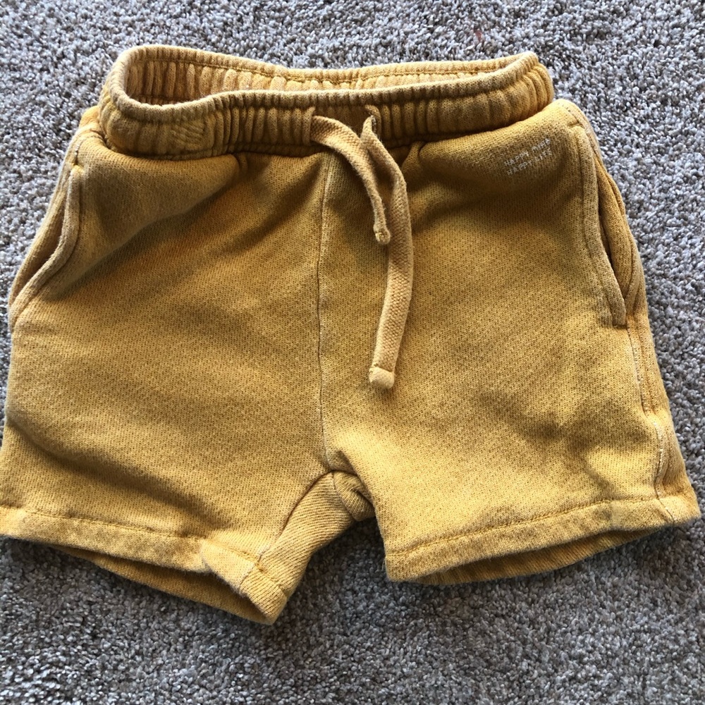 Mustard Zara boy shorts.